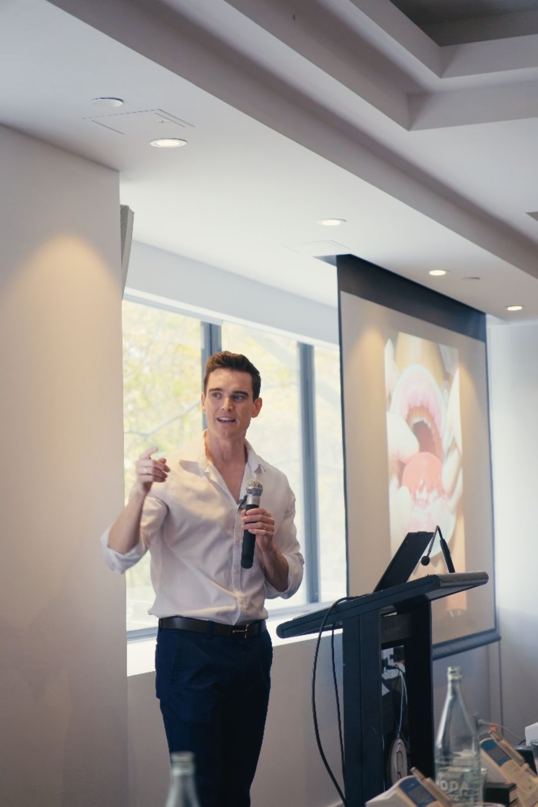 Dr. Aodhan presenting at the masterclass
